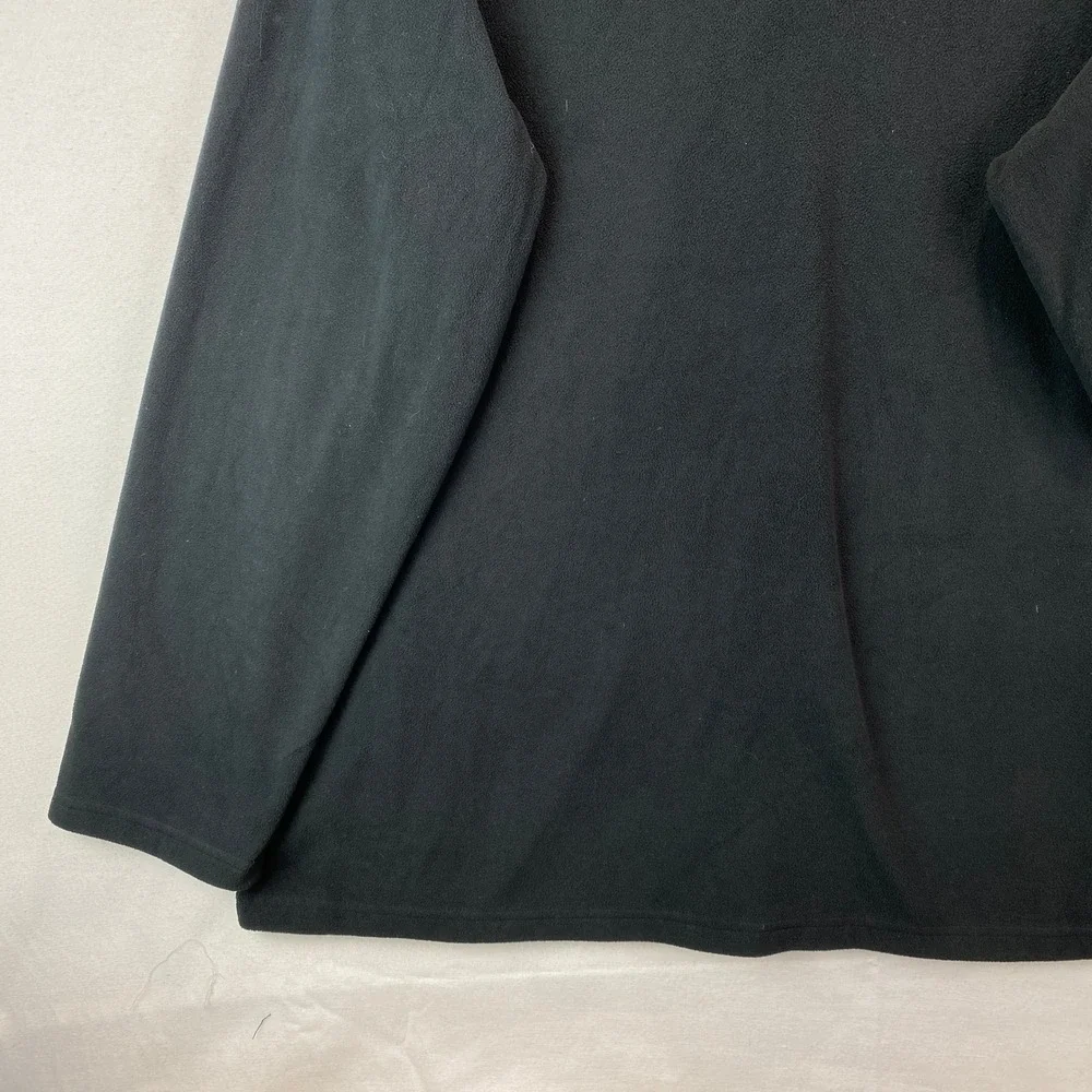 The North Face TKA 100 Quarter Zip Fleece Pullover Mens XXL Black Lightweight